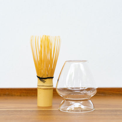 Japanese Glass Matcha Whisk Holder Stand (Kusenaoshi)