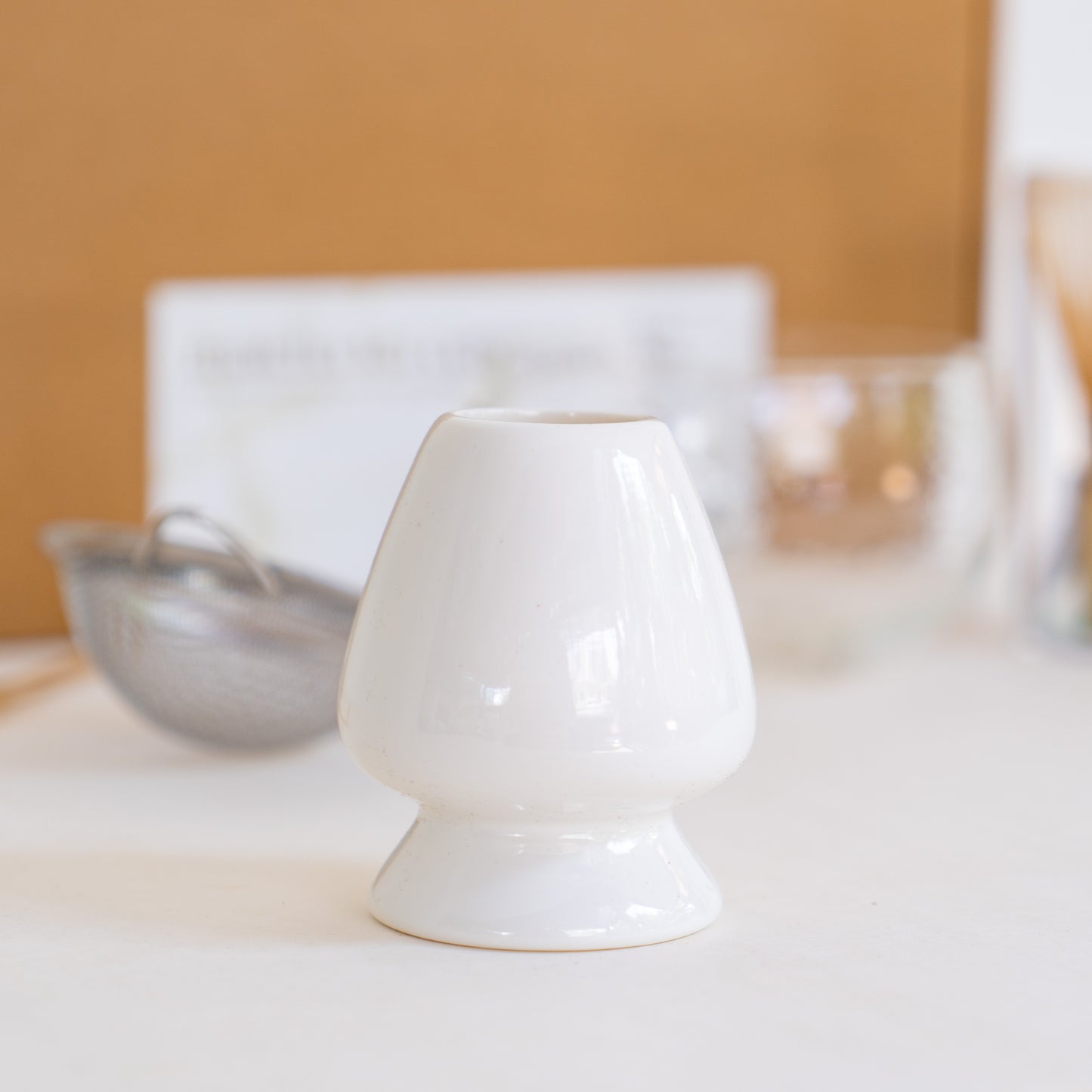 Japanese Ceramic Matcha Whisk Holder (Kusenaoshi)